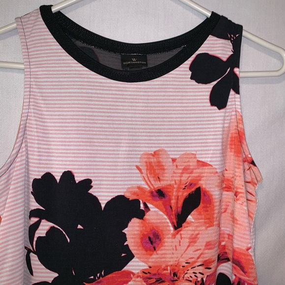 Worthington S Floral layered tank - Picture 2 of 8